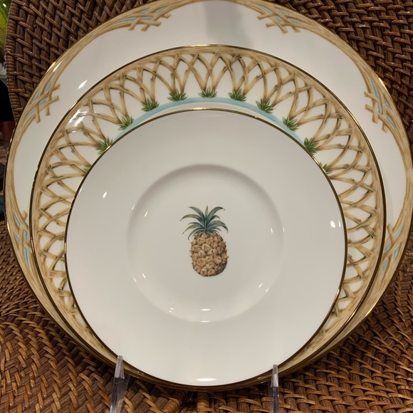 Lenox British Colonial Mix and Match Collection, 1 Bamboo Dinner Plate. - Picture 4 of 4